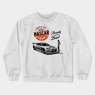 Motorsport Racing Beauty and Beast Crewneck Sweatshirt